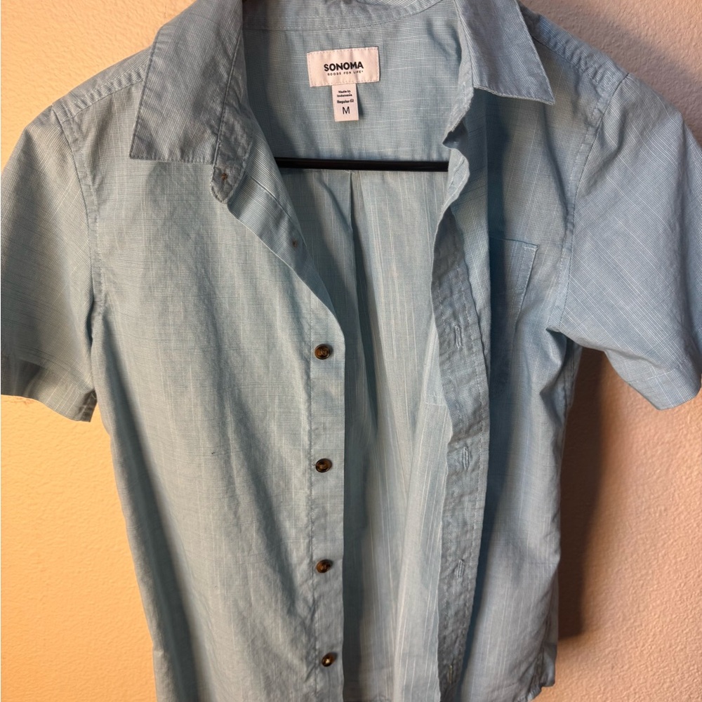 Sonoma Light Blue Button-Up Shirt